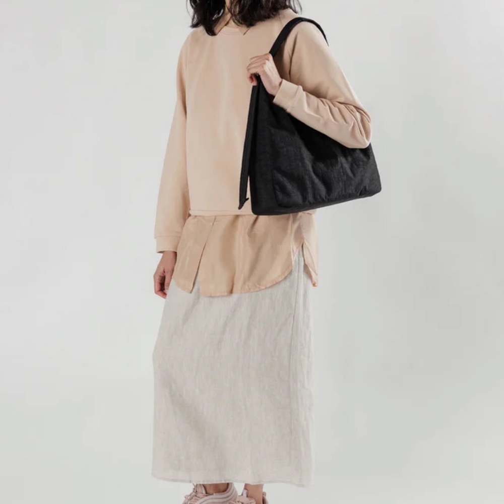 Baggu Black Nylon Shoulder Bag